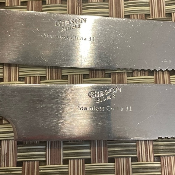 Gibson 6 -piece Replacements / Expansion Blue Purple and Red Stainless Flatware - Picture 9 of 10